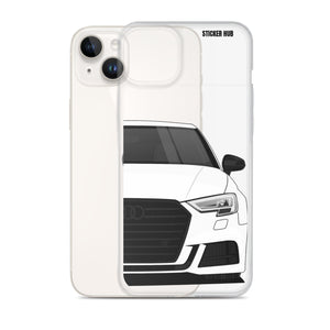 White B9 Audi S3 - iPhone Case