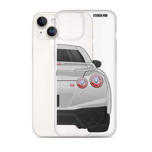 Silver R35 Nissan GTR - iPhone Case