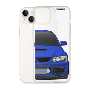 Blue Mitsubishi Evo - iPhone Case