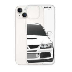 White Mitsubishi Evo - iPhone Case