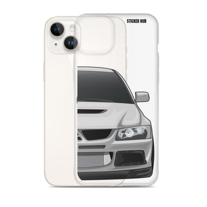 Silver Mitsubishi Evo - iPhone Case