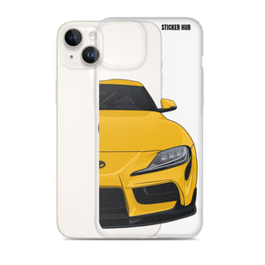 Yellow MKV Toyota Supra - iPhone Case