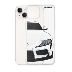 White MKV Toyota Supra - iPhone Case