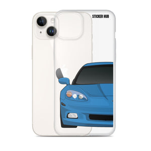 Jet Stream Blue C6 Corvette - iPhone Case