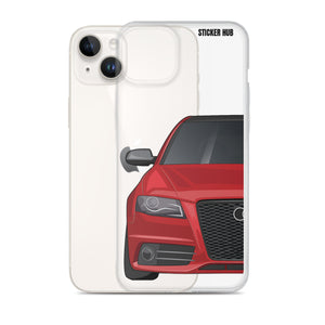 Brilliant Red B8 Audi S4 - iPhone Case