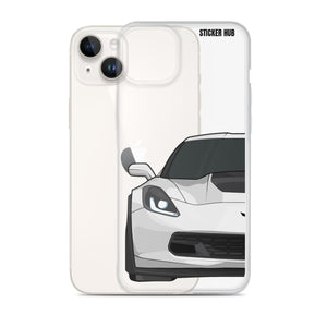 White C7 Corvette Z06 - iPhone Case