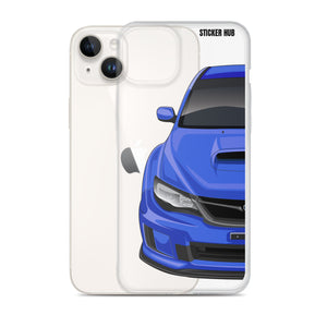 WR Blue 09-14 Subaru WRX STI - iPhone Case