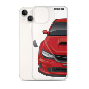 Red 09-14 Subaru WRX STI - iPhone Case