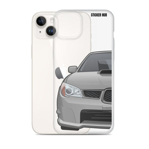 Crystal Grey 06-07 Subaru WRX STI - iPhone Case