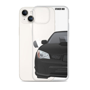 Black 06-07 Subaru WRX STI - iPhone Case