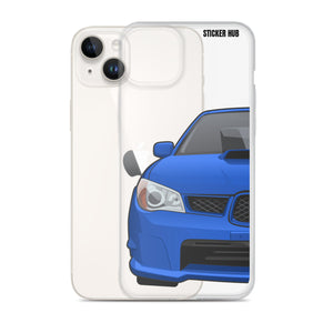 WR Blue 06-07 Subaru WRX STI - iPhone Case