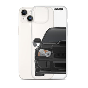 Black 03-05 Subaru WRX STI - iPhone Case