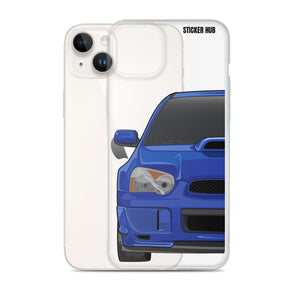 WR Blue Pearl 03-05 Subaru WRX STI - iPhone Case