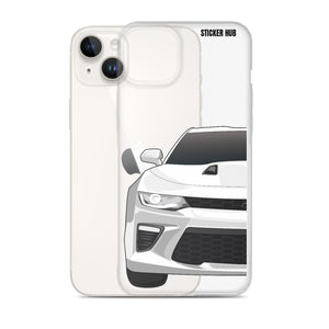 White 6th Gen Camaro SS - iPhone Case