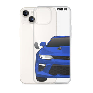 Hyper Blue 6th Gen Camaro SS - iPhone Case