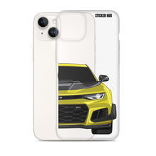 Load image into Gallery viewer, Yellow 6th Gen Camaro ZL1 1LE - iPhone Case