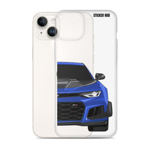 Load image into Gallery viewer, Hyper Blue 6th Gen Camaro ZL1 1LE - iPhone Case