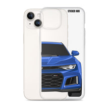 Load image into Gallery viewer, Hyper Blue 6th Gen Camaro ZL1 - iPhone Case