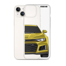 Load image into Gallery viewer, Yellow 6th Gen Camaro ZL1 - iPhone Case