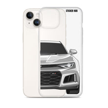 Load image into Gallery viewer, Silver 6th Gen Camaro ZL1 - iPhone Case