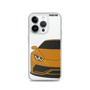 Orange Lamborghini Huracan - iPhone Case