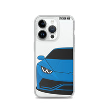 Load image into Gallery viewer, Blue Lamborghini Huracan - iPhone Case