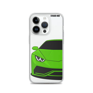 Green Lamborghini Huracan - iPhone Case