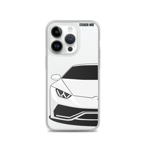 White Lamborghini Huracan - iPhone Case