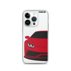 Red Lamborghini Huracan - iPhone Case