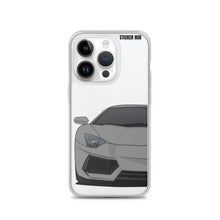 Load image into Gallery viewer, Gray Lamborghini Aventadoor - iPhone Case