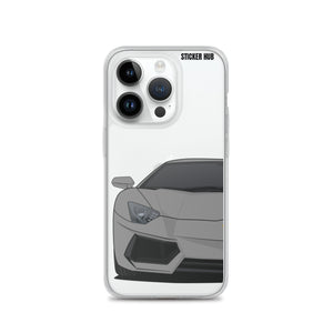 Gray Lamborghini Aventadoor - iPhone Case