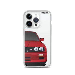 Dark Red BMW E30 - iPhone Case