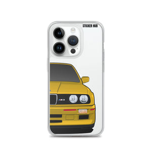 Yellow BMW E30 - iPhone Case