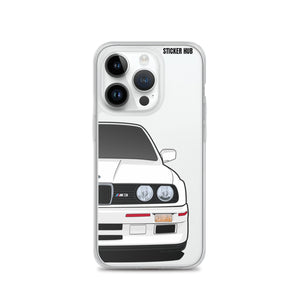 White BMW E30 - iPhone Case