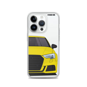 Yellow B9 Audi S3 - iPhone Case