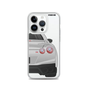 Silver R35 Nissan GTR - iPhone Case