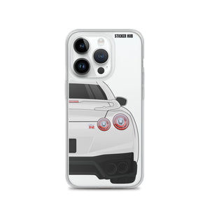 White R35 Nissan GTR - iPhone Case