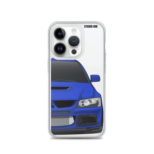 Blue Mitsubishi Evo - iPhone Case