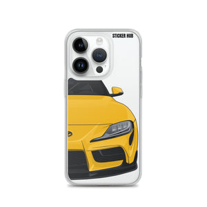 Yellow MKV Toyota Supra - iPhone Case