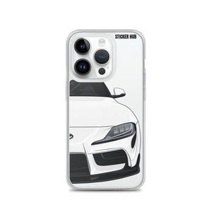 White MKV Toyota Supra - iPhone Case