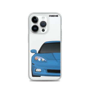 Jet Stream Blue C6 Corvette - iPhone Case