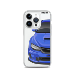 WR Blue 09-14 Subaru WRX STI - iPhone Case