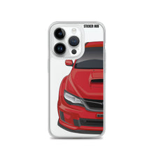 Load image into Gallery viewer, Red 09-14 Subaru WRX STI - iPhone Case