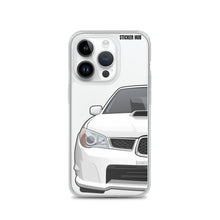 Load image into Gallery viewer, White 06-07 Subaru WRX STI - iPhone Case