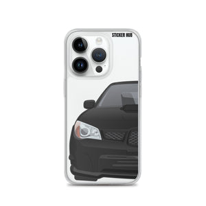 Black 06-07 Subaru WRX STI - iPhone Case