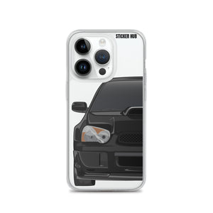 Black 03-05 Subaru WRX STI - iPhone Case