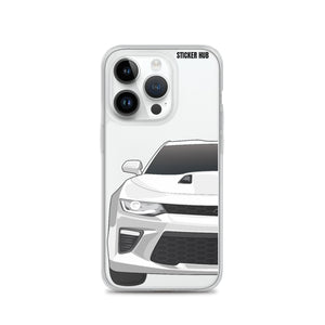 White 6th Gen Camaro SS - iPhone Case