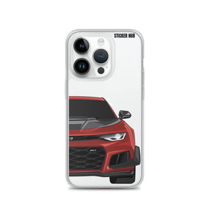 Garnet Red 6th Gen Camaro ZL1 1LE - iPhone Case