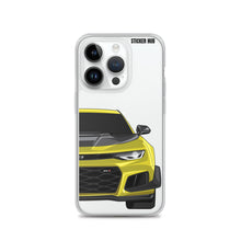 Load image into Gallery viewer, Yellow 6th Gen Camaro ZL1 1LE - iPhone Case