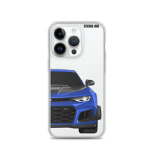 Load image into Gallery viewer, Hyper Blue 6th Gen Camaro ZL1 1LE - iPhone Case